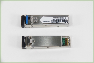 TOP-BIDI-1.25G-20AD-HZ 1G 1310/1550nm 20 km LC
