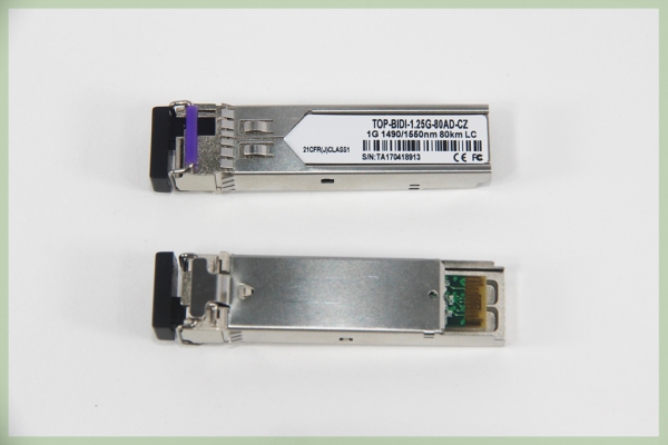 TOP-BIDI-1.25G-80AD-CZ 1G 1490/1550nm 80 km LC